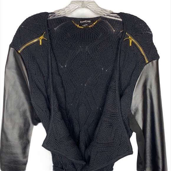 Bebe Belted Cardigan Sweater Size M - Picture 7 of 13